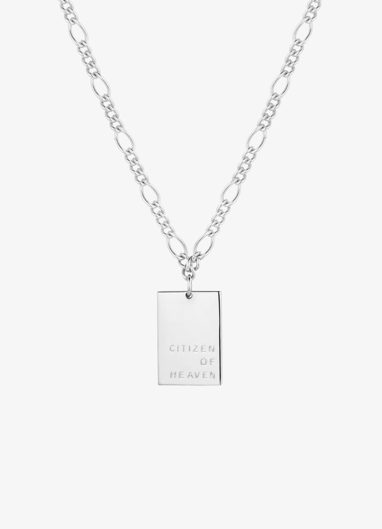 Citizen of Heaven Engraved Tablet Necklace