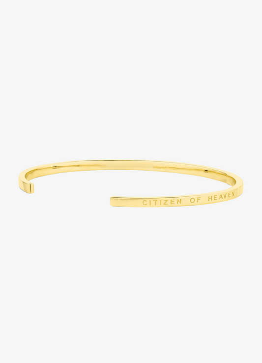 Citizen of Heaven Engraved Cuff