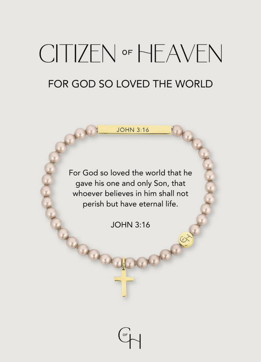 For God So Loved the World Scripture Bracelet