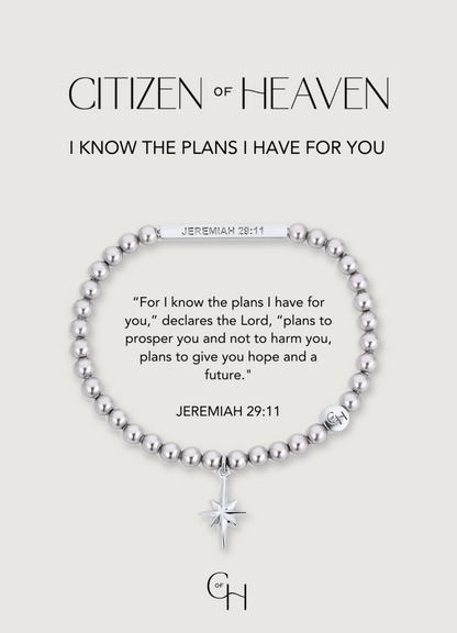 I Know the Plans I Have For You Scripture Bracelet